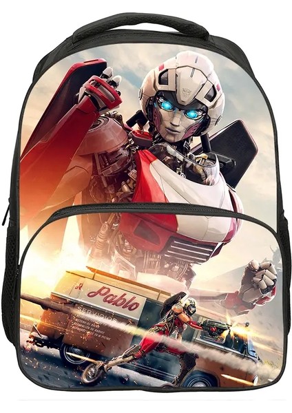 Popüler Filmler T-Transfore Çocuklar Sırt Çantaları Erkek Kız Öğrenci Öğrenci Doğum Günü Hediyesi Çocuk Okul Çantaları Büyük Kapasite Kamp Sırıltısı Renk: Color7 (Yurt Dışından)