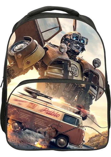 Popüler Filmler T-Transfore Çocuklar Sırt Çantaları Erkek Kız Öğrenci Öğrenci Doğum Günü Hediyesi Çocuk Okul Çantaları Büyük Kapasiteli Kamp Sırıltısı Renk: Color6 (Yurt Dışından)