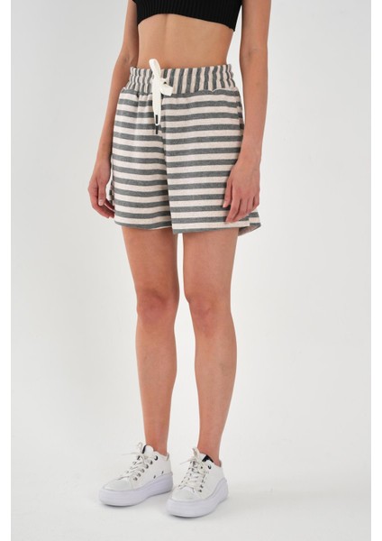 Alexandergardı Büyük Beden Çizgili Şort modelleri