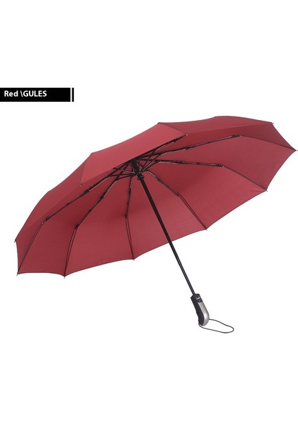 10 Kemikli Tam Otomatik Şemsiye Şemsiye Katlanır Döner Güneşlik (Yurt Dışından)