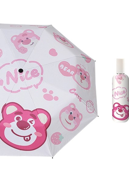 10 Kemikli Tam Otomatik Şemsiye Şemsiye Katlanır Döner Güneşlik (Yurt Dışından)