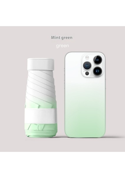 Siyah Kauçuk Çift Katmanlı Şemsiye Güneşlik Şemsiye Katlanır Yağmur ve Güneşli Şemsiye (Yurt Dışından)