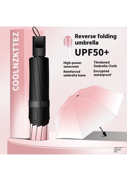 Tam Otomatik Şemsiye Güneşli ve Yağmurlu Çift Kullanımlı Erkek Kadın Güneş Koruyucu Katlanır Şemsiye (Yurt Dışından)