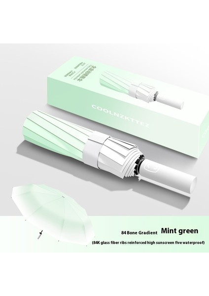 Tam Otomatik Şemsiye Güneşli ve Yağmurlu Çift Kullanımlı Erkek Kadın Güneş Koruyucu Katlanır Şemsiye (Yurt Dışından)