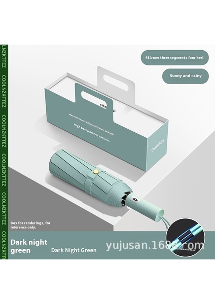 Tam Otomatik Şemsiye Genişletilmiş Güçlendirilmiş Güneş Şemsiyesi Güneşli Yağmur Ultraviyole Işın (Yurt Dışından)