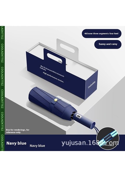 Tam Otomatik Şemsiye Genişletilmiş Güçlendirilmiş Güneş Şemsiyesi Güneşli Yağmur Ultraviyole Işın (Yurt Dışından)