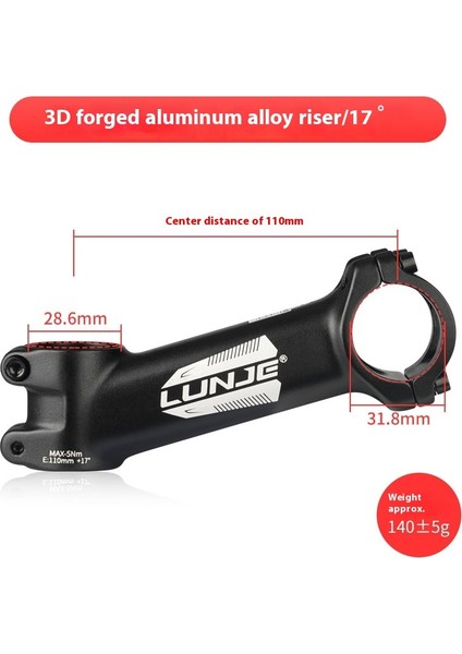 Dağ Bisikleti Gidon Yükseltici Yükseltici Speedway Kısa Gidon 31.8 * 45MM Bisiklet Aksesuarları (Yurt Dışından)