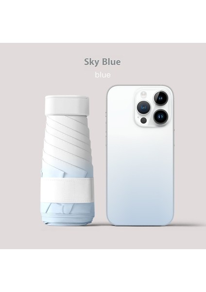 Siyah Kauçuk Çift Katmanlı Şemsiye Güneşlik Şemsiye Katlanır Yağmur ve Güneşli Şemsiye (Yurt Dışından)