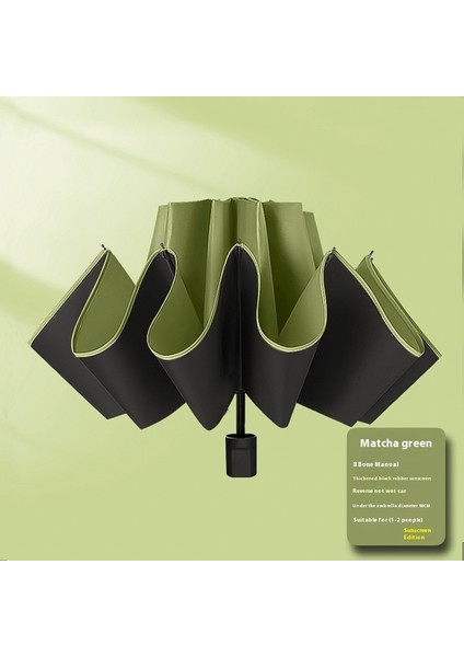 Tam Otomatik Halka Tokalı Şemsiye Büyük Boy Şemsiye Taşınabilir Güçlendirilmiş Güneş Kremi Güneşlik Yağmur ve Parlaklık Çift Kullanımlı (Yurt Dışından)