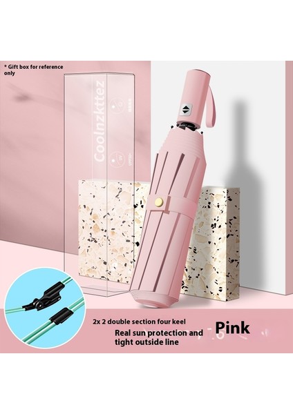 Tam Otomatik Şemsiye Genişletilmiş Güçlendirilmiş Güneş Şemsiyesi Güneşli Yağmur Ultraviyole Işın (Yurt Dışından)