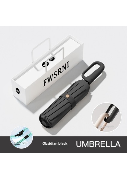 Tam Otomatik Halka Tokalı Şemsiye Büyük Boy Şemsiye Taşınabilir Güçlendirilmiş Güneş Kremi Güneşlik Yağmur ve Parlaklık Çift Kullanımlı (Yurt Dışından)