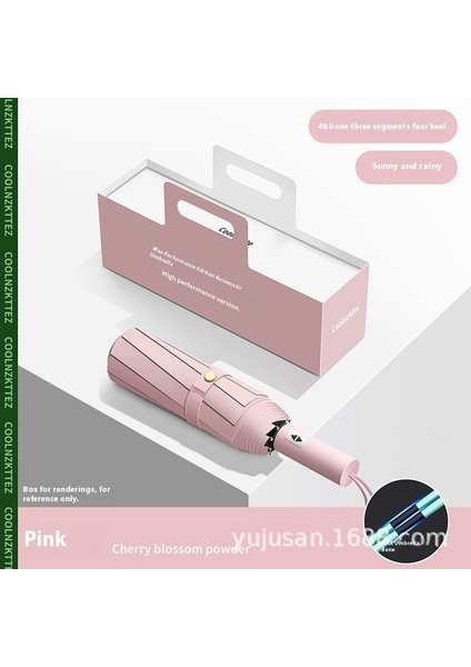 Tam Otomatik Şemsiye Genişletilmiş Güçlendirilmiş Güneş Şemsiyesi Güneşli Yağmur Ultraviyole Işın (Yurt Dışından)