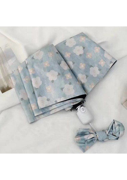 10 Kemikli Tam Otomatik Şemsiye Şemsiye Katlanır Döner Güneşlik (Yurt Dışından)