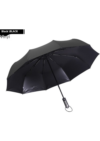 10 Kemikli Tam Otomatik Şemsiye Şemsiye Katlanır Döner Güneşlik (Yurt Dışından)