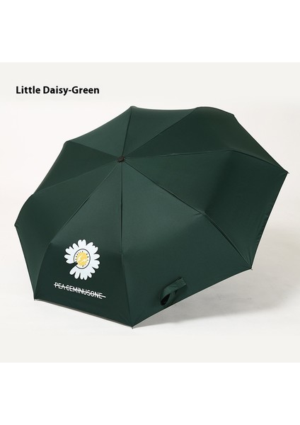 Üç Katlanır Şemsiye Vinil Çift Katmanlı Şemsiye Güneşlik Şemsiye Katlanır Yağmur ve Güneşli Şemsiye (Yurt Dışından)