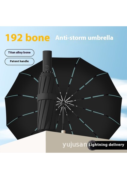 Tam Otomatik Şemsiye Genişletilmiş Güçlendirilmiş Güneş Şemsiyesi Güneşli Yağmur Ultraviyole Işın (Yurt Dışından)