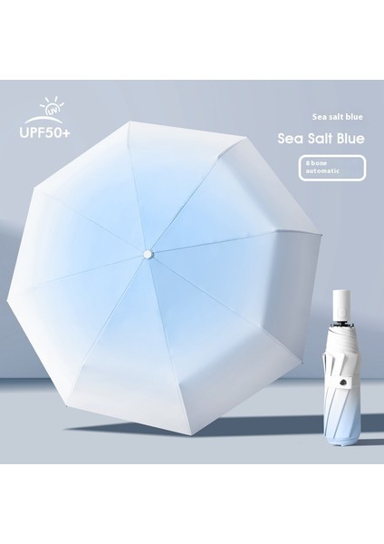 Siyah Kauçuk Çift Katmanlı Şemsiye Güneşlik Şemsiye Katlanır Yağmur ve Güneşli Şemsiye (Yurt Dışından)