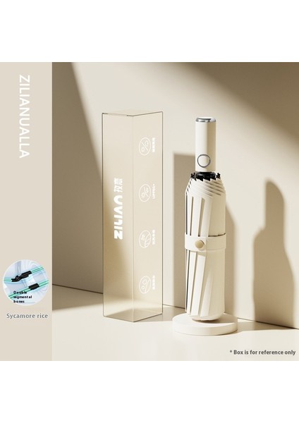 Şemsiye Katlanır Otomatik Şemsiye Vinil Güneşlik Güneş Kremi Güneşli Şemsiye Güneş Şemsiyesi (Yurt Dışından)