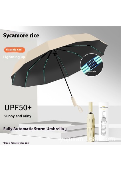 Şemsiye Büyük Katlanır Şemsiye Güneşlik Erkek ve Kadın Güneş Kremi Ultraviyole Işın (Yurt Dışından)