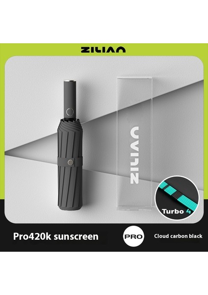 Tam Otomatik Halka Tokalı Şemsiye Büyük Boy Şemsiye Taşınabilir Güçlendirilmiş Güneş Kremi Güneşlik Yağmur ve Parlaklık Çift Kullanımlı (Yurt Dışından)