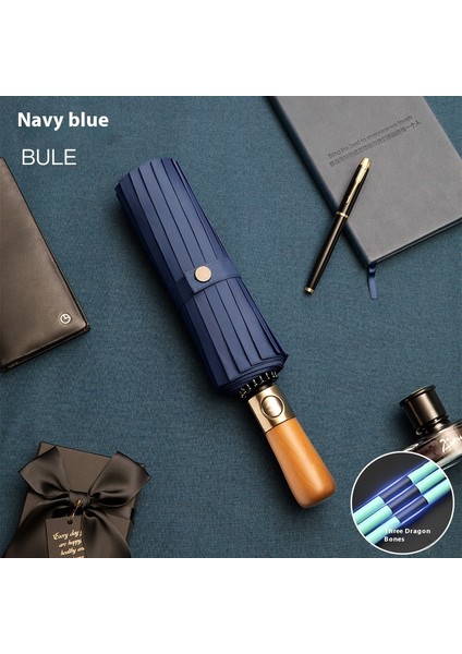 Tam Otomatik Şemsiye 24 Kemikli Büyük Ters Şemsiye Güneşli Yağmur Gölgesi Güneş Kremi Uv Koruması (Yurt Dışından)