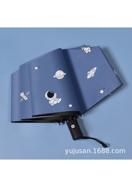 Güneş Kremi Uv Güneş Şemsiyesi Şemsiye Yağmur ve Güneşli Çift Kullanımlı (Yurt Dışından)