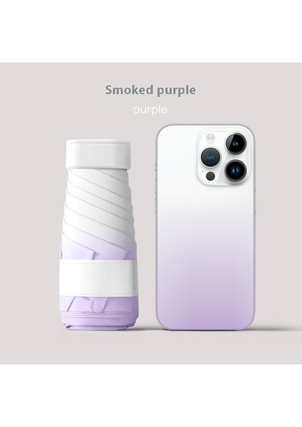 Siyah Kauçuk Çift Katmanlı Şemsiye Güneşlik Şemsiye Katlanır Yağmur ve Güneşli Şemsiye (Yurt Dışından)