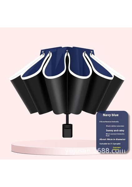 Tam Otomatik Şemsiye Genişletilmiş Güçlendirilmiş Güneş Şemsiyesi Güneşli Yağmur Ultraviyole Işın (Yurt Dışından)