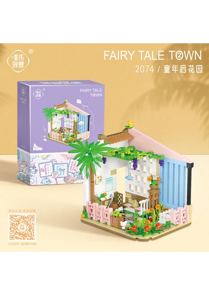 Mini Sokak Sahnesi Yapı Taşları Tam Set Yapboz Oyuncakları Panda Yapı Süsü (Yurt Dışından)