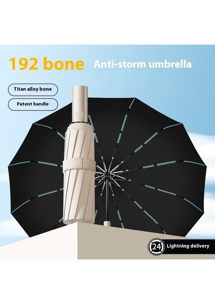 Tam Otomatik Şemsiye Genişletilmiş Güçlendirilmiş Güneş Şemsiyesi Güneşli Yağmur Ultraviyole Işın (Yurt Dışından)
