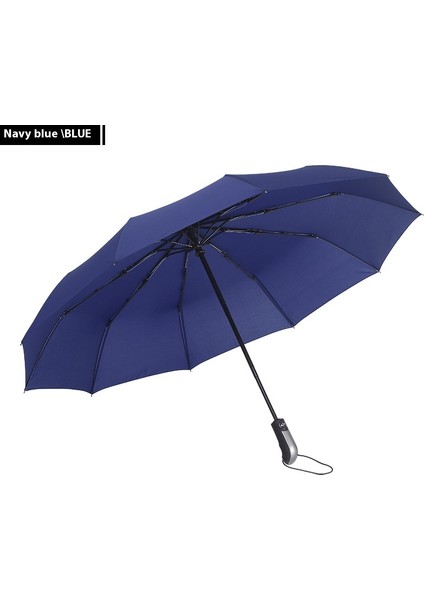 10 Kemikli Tam Otomatik Şemsiye Şemsiye Katlanır Döner Güneşlik (Yurt Dışından)