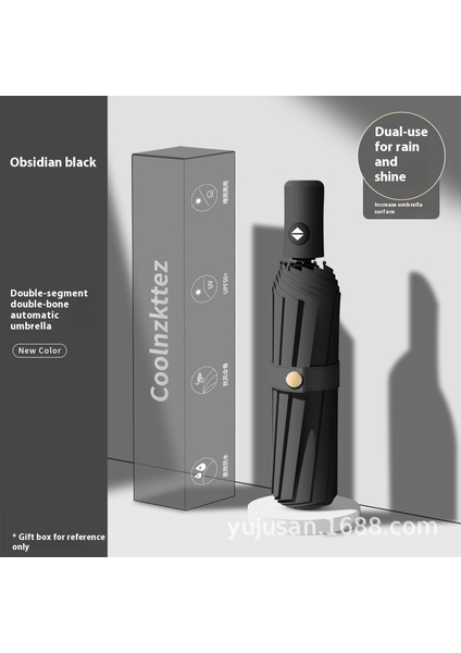 Tam Otomatik Şemsiye Genişletilmiş Güçlendirilmiş Güneş Şemsiyesi Güneşli Yağmur Ultraviyole Işın (Yurt Dışından)