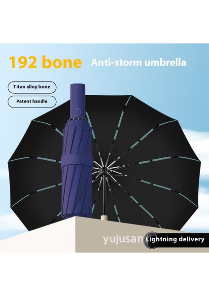 Tam Otomatik Şemsiye Güneşli ve Yağmurlu Çift Kullanımlı Erkek Kadın Güneş Koruyucu Katlanır Şemsiye (Yurt Dışından)