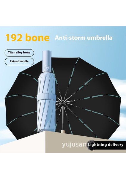 Tam Otomatik Şemsiye Güneşli ve Yağmurlu Çift Kullanımlı Erkek Kadın Güneş Koruyucu Katlanır Şemsiye (Yurt Dışından)