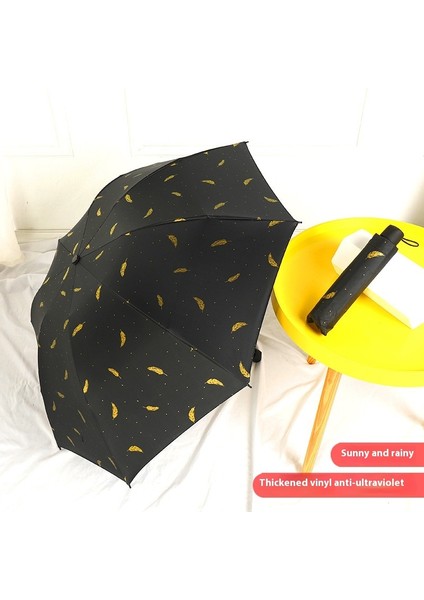 Şemsiye Kadın Yağmur ve Güneşli Çift Kullanımlı Şemsiye Güneş Kremi Uv Koruması (Yurt Dışından)