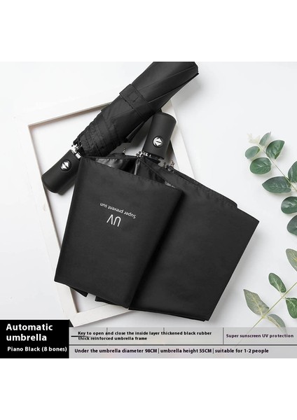 Şemsiye Kadın Yağmur ve Güneşli Çift Kullanımlı Şemsiye Güneş Kremi Uv Koruması (Yurt Dışından)