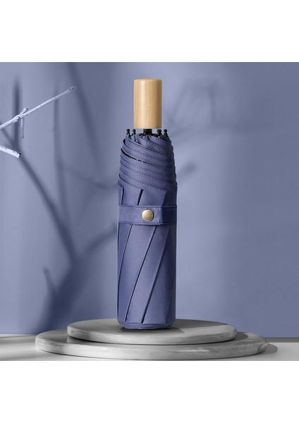 10 Kemikli Tam Otomatik Şemsiye Şemsiye Katlanır Döner Güneşlik (Yurt Dışından)