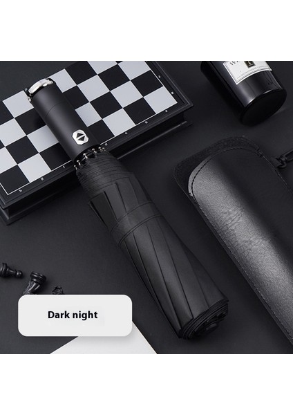 10 Kemikli Tam Otomatik Şemsiye Şemsiye Katlanır Döner Güneşlik (Yurt Dışından)