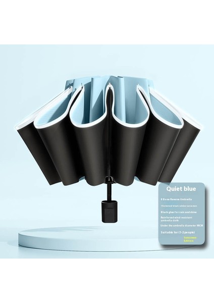 Tam Otomatik Ters Yağmur ve Parlaklık LED Fener Güneş Güneş Koruyucu Şemsiye (Yurt Dışından)
