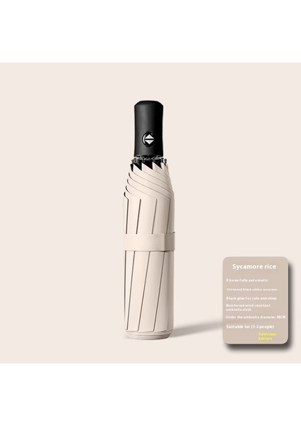 Şemsiye Kadın Yağmur ve Güneşli Çift Kullanımlı Şemsiye Güneş Kremi Uv Koruması (Yurt Dışından)