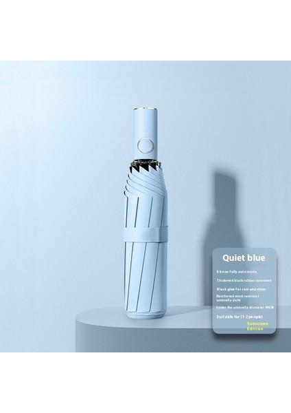 Şemsiye Kadın Yağmur ve Güneşli Çift Kullanımlı Şemsiye Güneş Kremi Uv Koruması (Yurt Dışından)