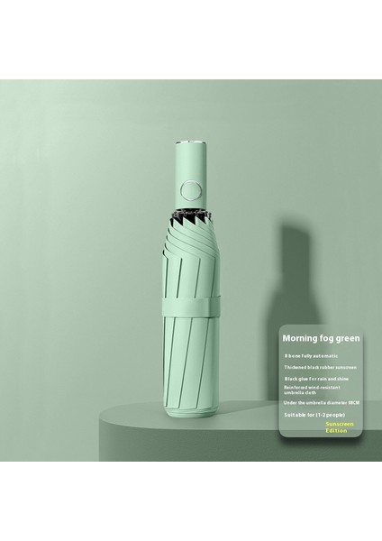 Şemsiye Kadın Yağmur ve Güneşli Çift Kullanımlı Şemsiye Güneş Kremi Uv Koruması (Yurt Dışından)