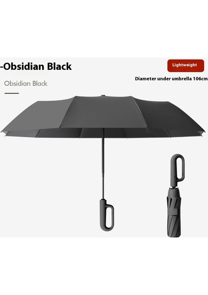 Üç Katlanır Şemsiye Vinil Çift Katmanlı Şemsiye Güneşlik Şemsiye Katlanır Yağmur ve Güneşli Şemsiye (Yurt Dışından)