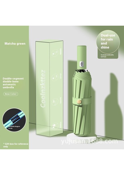 Tam Otomatik Şemsiye Genişletilmiş Güçlendirilmiş Güneş Şemsiyesi Güneşli Yağmur Ultraviyole Işın (Yurt Dışından)