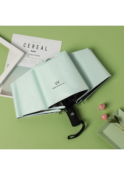 Şemsiye Katlanır Otomatik Şemsiye Vinil Güneşlik Güneş Kremi Güneşli Şemsiye Güneş Şemsiyesi (Yurt Dışından)