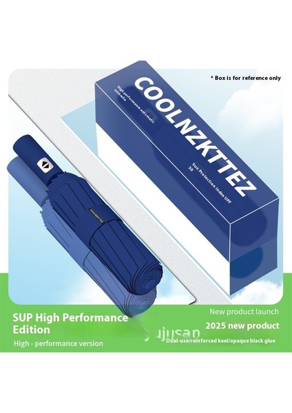 Tam Otomatik Şemsiye Genişletilmiş Güçlendirilmiş Güneş Şemsiyesi Güneşli Yağmur Ultraviyole Işın (Yurt Dışından)