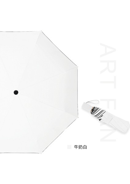 Kızlar Için Ultra Hafif Beş Katlı Güneş Şemsiyesi Taşınabilir Vinil Güneşlik Güneş Koruyucu Şemsiye (Yurt Dışından)