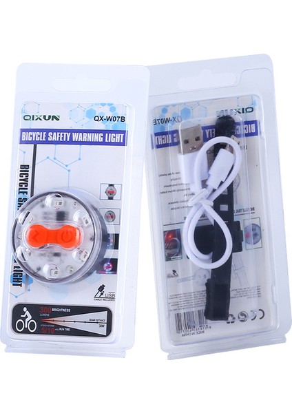 Bisiklet LED Uyarı Işıkları Bisiklet Kuyruk Lambaları Yol Bisikleti Gece Sürüş Kuyruk Lambaları (Yurt Dışından)