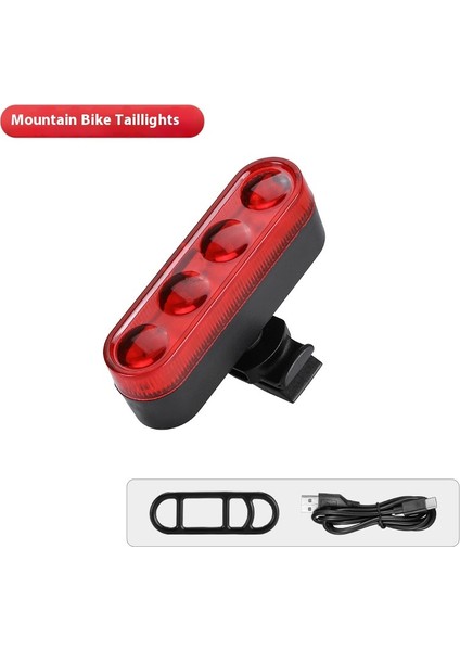Bisiklet LED Uyarı Işıkları Bisiklet Kuyruk Lambaları Yol Bisikleti Gece Sürüş Kuyruk Lambaları (Yurt Dışından)