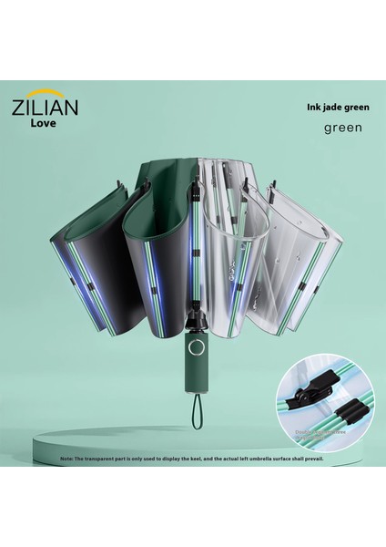 Şemsiye Katlanır Otomatik Şemsiye Vinil Güneşlik Güneş Kremi Güneşli Şemsiye Güneş Şemsiyesi (Yurt Dışından)